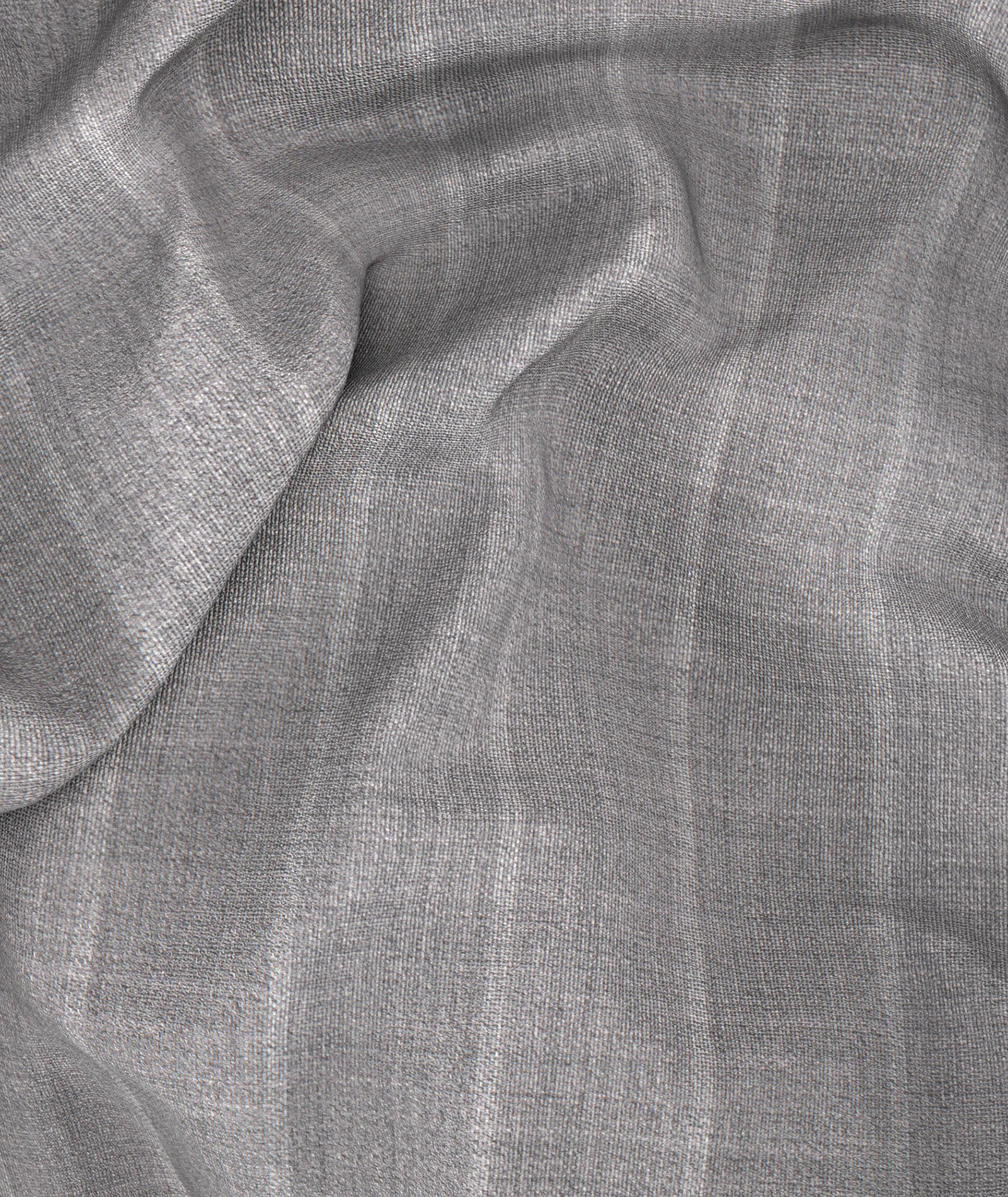 Made-to-masure grey pinstripe men’s suit in wool