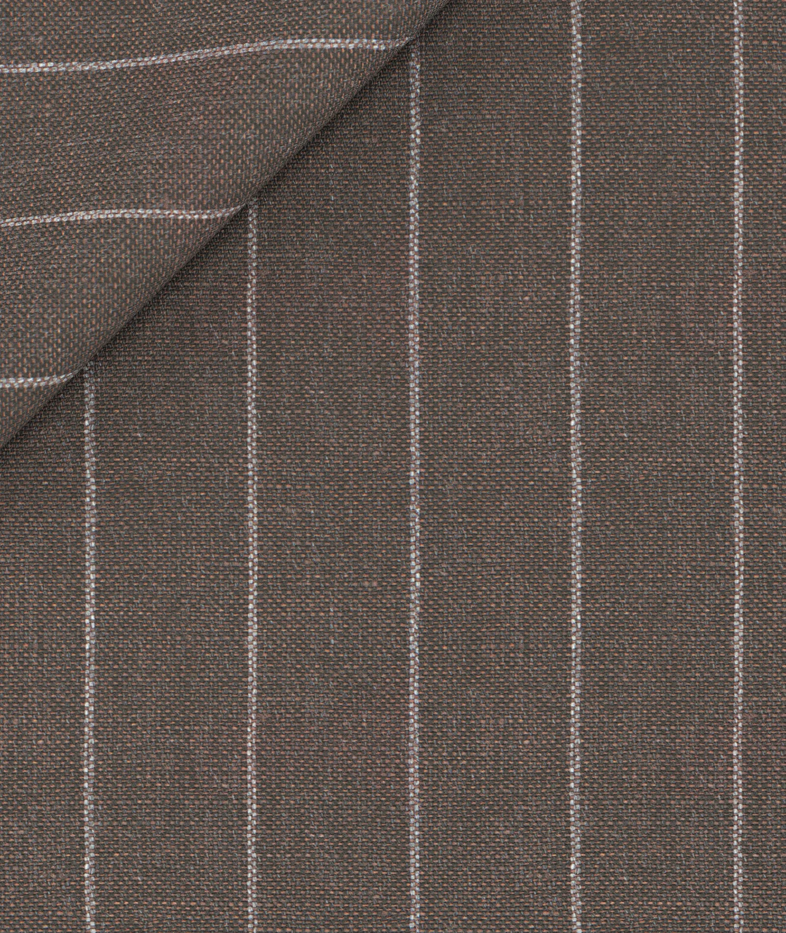 Brown striped wool men’s Made-to-Measure suit