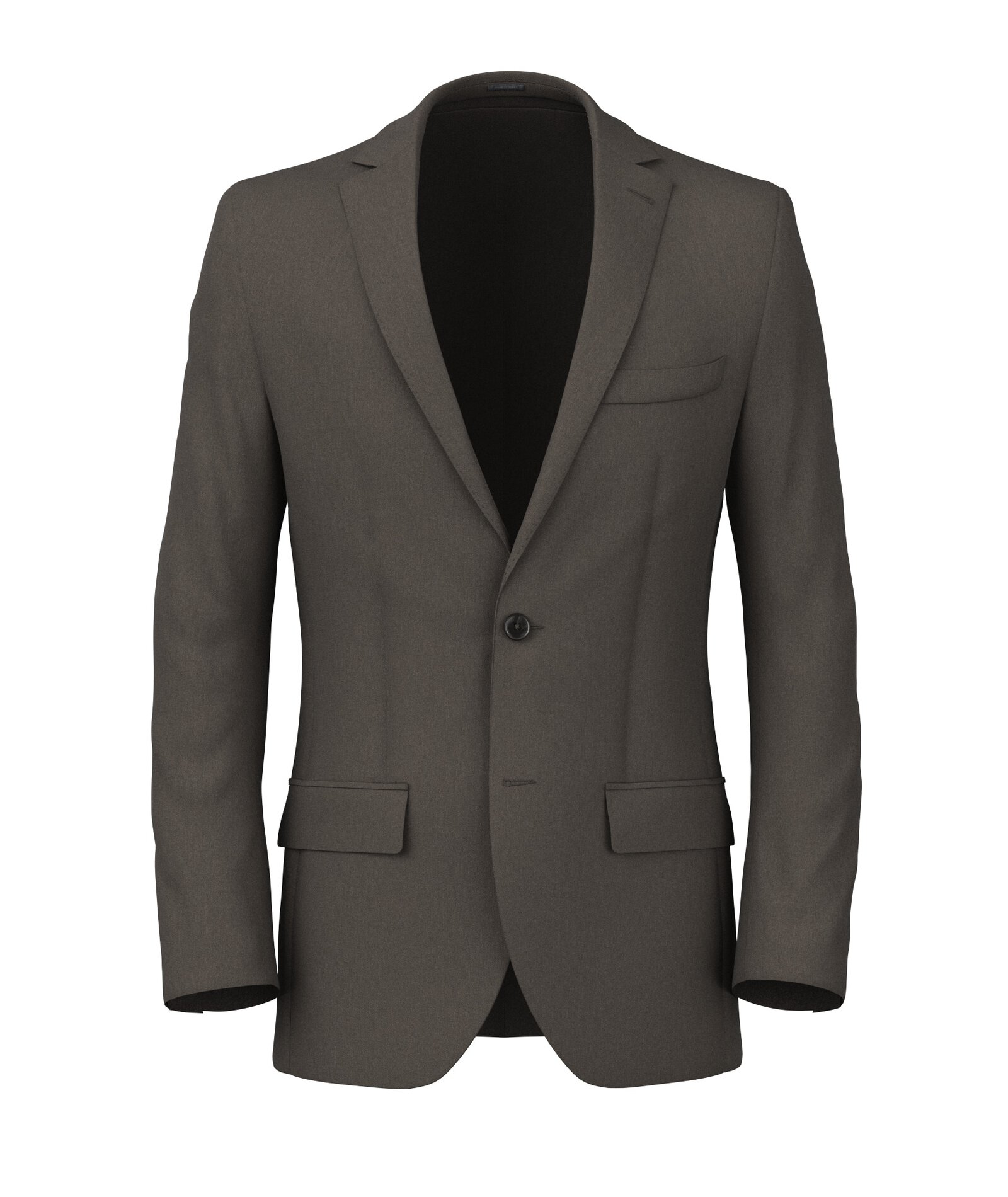 Brown in Wool Cashmere Twill Blazer